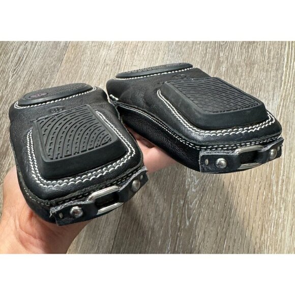 Cole Haan Sz 7 AA 7AA Black Tasseled Mules Slides Driving Loafer Flats Women - Picture 6 of 9